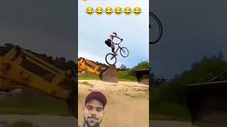 Kya cycle chalai hai is mahine jcb frontfliptutorial comedy flipstunt slowup alternatemode [upl. by Melena]