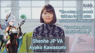 Shenhe JP VA Interview Ayako Kawasumi  Genshin Impact ENG Sub [upl. by Lakim]