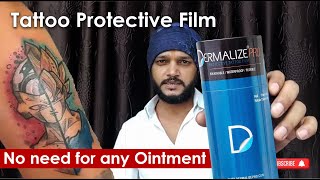 DERMALIZE Pro Film  Dermalize pro how to use  Tattoo Protective Film  How to Care Tattoo [upl. by Orsini409]