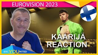 Käärijä  Cha Cha Cha REACTION Finland UMK 2023 EUROVISION 2023 [upl. by Enelyw]