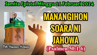 Jamita Epistel Minggu 11 Februari 2024 Psalmen 5016 haposanhutapea [upl. by Garnet]