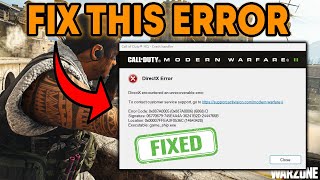 How to Solve DirectX Error 0x887A0005 0x887A0006 6068 D Modern Warfare 3 [upl. by Aneehta]