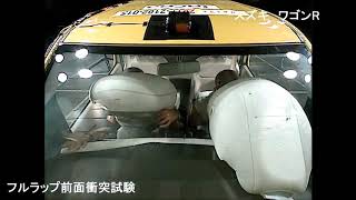 Suzuki Wagon R 20172018 crash test full frontal collision [upl. by Yemaj]