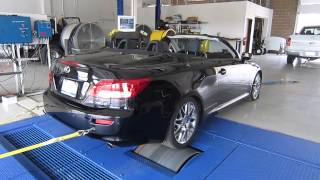 Lexus IS C Chassis Dynamometer [upl. by Brenn]