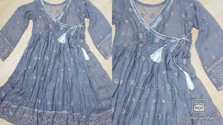 Short frock angrakha style cutting and stitching [upl. by Ragas]