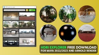 HDRI Explorer for Maya  Free Download [upl. by Nnyloj]