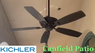 52” Kichler Canfield Patio ceiling fans [upl. by Naz]