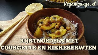 BUDGET RECEPT RIJSTNOEDELS MET COURGETTE EN KIKKERERWTEN🍜 [upl. by Llerret]