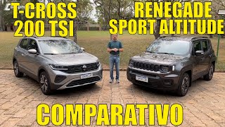 Comparativo TCross 200 TSI x Renegade Sport Altitude [upl. by Sedecrem141]