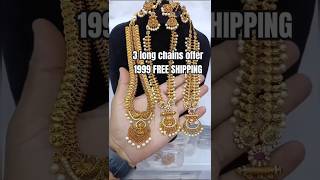 3 Long Chain Offer price available  combosets combojewellery combo jewellery offercollection [upl. by Raina]