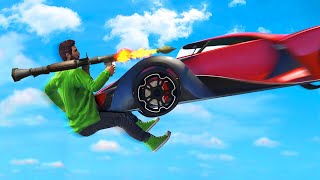 EXTREME 300MPH CARS vs RPGs GTA 5 Funny Moments [upl. by Ilene191]