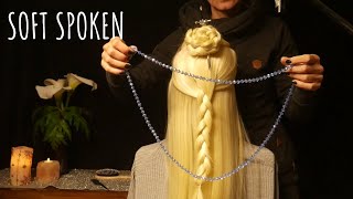 Romantasy hairstyle  braiding and brushing with soft spoken and whisper  ASMR [upl. by Irwin111]