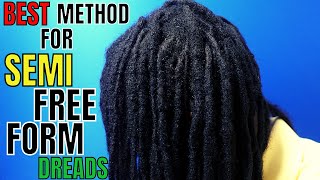 Semi Freeform Dreads  Which Method is Best [upl. by Assisi764]