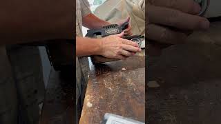 FLATENING A TABLE TOP WITH A BELT SANDER [upl. by Aihtnyc482]