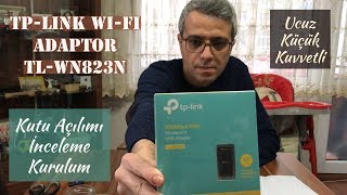 Ucuz küçük ve kuvvetli wifi adaptörü  Tplink TLwn823n [upl. by Sadye]