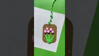 Diy clay home decor idea 💚✨ diy clay craft shrots [upl. by Garson]