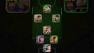 Barcelona squad  4123 squad  eFootball 2025 mobile shorts efootball pes2021 [upl. by Sanez]