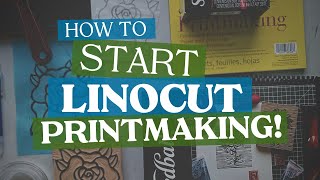 How to Start Linocut Printmaking  Block Printing for Beginners  My Favorite Print Supplies amp Kits [upl. by Htesil118]