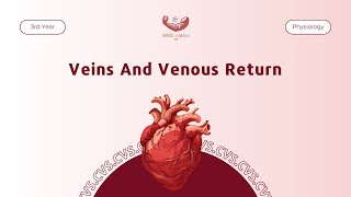 Veins And Venous Return  Physiology [upl. by Nirhtak]