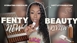 H4ML  FENTY BEAUTY HYDRATING CONCEALER amp SOFTLIT FOUNDATION REVIEW [upl. by Ahsial827]