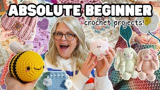 25 CROCHET Projects for ABSOLUTE BEGINNERS [upl. by Donelu]