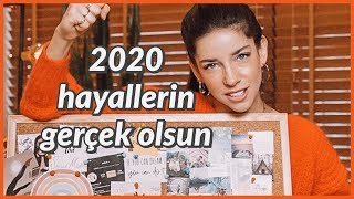 GERÇEKTEN İşe Yarayan Hayal Panosu Nasıl Olmalı 2020 Hayal Panom 👀 DIY [upl. by Irat]