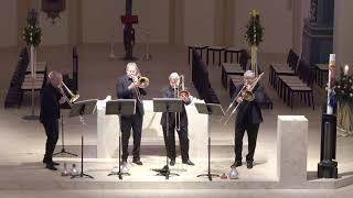 The Trombone Quartet of the Ludwigsburg Festival plays Folke Rabe quotBolosquot in Neuhausen  Filder [upl. by Spike]