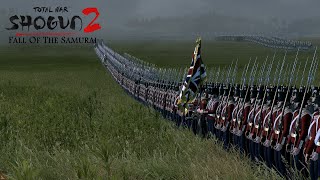 British infantry Destroys a Japanese samurai army  Shogun 2 Total War Fall of the Samurai [upl. by Cochrane]