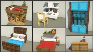 Minecraft 30 Bedroom Design Ideas [upl. by Ahsiloc]