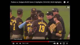 Dodgers Vs padres game 2￼ Highlights￼ [upl. by Marie]