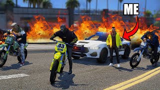 BEST Cop Getting Attacked By Molotovs in GTA 5 RP [upl. by Ominoreg]