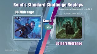 UB Midrange Standard DSK Challenge Replays  vs BG Midrange [upl. by Takashi]