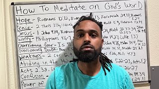 How To Meditate On God’s Word  Godly Mediation [upl. by Havard]