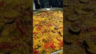 paella verduras la bambina catering barcelona food tradicionculinaria [upl. by Anialed]