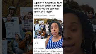 SUPREME COURT STRIKES DOWN AFFIRMATIVE ACTION IN COLLEGE ADMISSIONS shorts [upl. by Nathaniel]