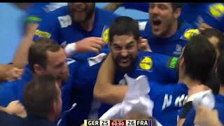 Nikola Karabatić last second goal 5959  Semifinal vs Germany 2019 Handball [upl. by Galatea]