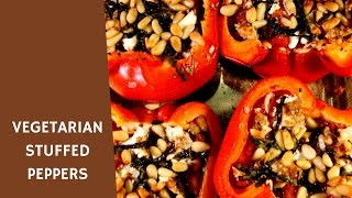 VEGETARIAN STUFFED PEPPERS  IDcookingcom [upl. by Eceinej]