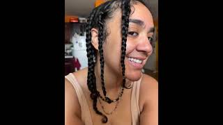 Natural beauty fresh braid out Taino [upl. by Turnbull]