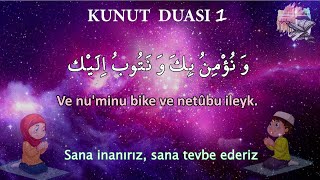 En kolay yöntem ile Kunut duası 1 okunuşu ezberleme dinle anlamı 3 tekrar Allahümme inna nesteinüke [upl. by Loree]