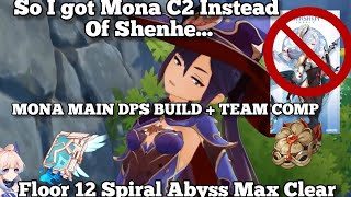 Mona C2 and Kokomi Main DPS Max Clear Floor 12 Spiral Abyss  Genshin Impact [upl. by Daiz]