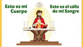 TEMA 9  La Eucaristía Presencia real de Jesús [upl. by Lustig931]