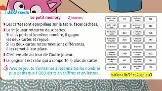 La rubrique Jeu revise dans Cap maths CE2 2021  Le Memory [upl. by Artenahs134]