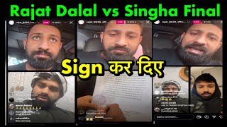 Singha Rajput ने Live आकर किये SignRajat Dalal And Singha Controversy FinalKuldeep Singh yadav [upl. by Baptiste609]