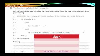 Computer Science 9618 P3 Recursion Question Walkthrough [upl. by Odnanref918]