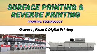 surface and Reverse printing process gravure amp Flexo printing [upl. by Certie]