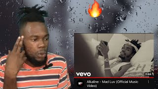 Alkaline  Mad Luv Official Music Video Reaction Video [upl. by Nolrak]