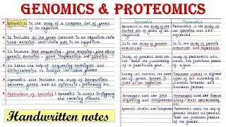 Genomics and Proteomics [upl. by Amber]