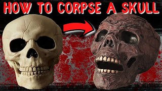 How To Make A Rotten Skull Prop  Corpsing A Skull  Halloween DIY  Dark Nook [upl. by Rabka]