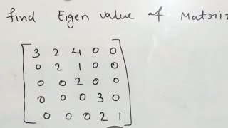 Eigen value of non diagonal matrix Shortcut Trick mastercadre MHCET BITSATJEE NBHM CSIRNET [upl. by Yerhcaz232]