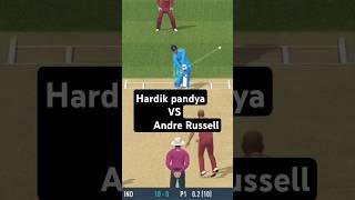 Hardik Pandya 🧐 Andre Russell 3 Ball Challenge short rc24 trendingshorts [upl. by Xonnel]